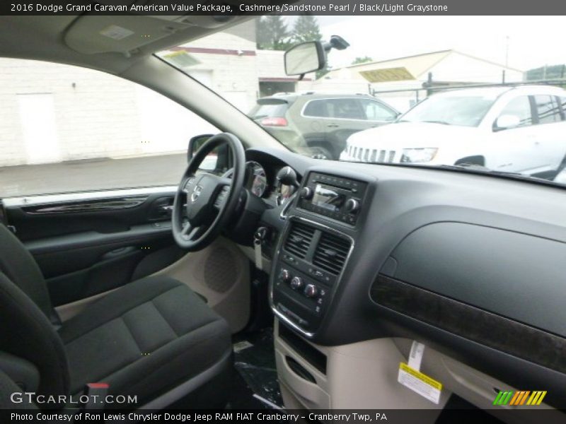 Cashmere/Sandstone Pearl / Black/Light Graystone 2016 Dodge Grand Caravan American Value Package