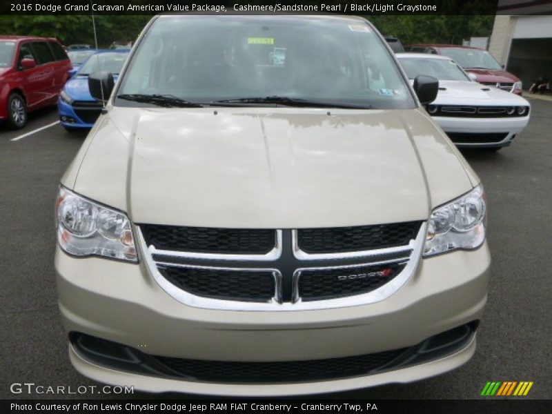 Cashmere/Sandstone Pearl / Black/Light Graystone 2016 Dodge Grand Caravan American Value Package
