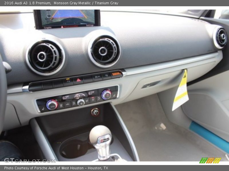 Monsoon Gray Metallic / Titanium Gray 2016 Audi A3 1.8 Premium