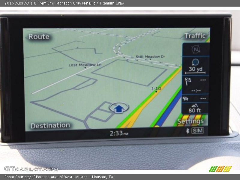 Monsoon Gray Metallic / Titanium Gray 2016 Audi A3 1.8 Premium