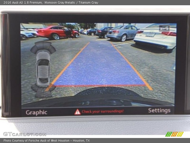 Monsoon Gray Metallic / Titanium Gray 2016 Audi A3 1.8 Premium