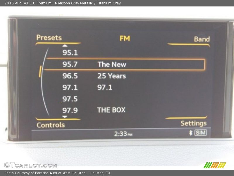 Monsoon Gray Metallic / Titanium Gray 2016 Audi A3 1.8 Premium
