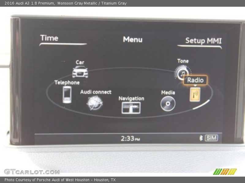 Monsoon Gray Metallic / Titanium Gray 2016 Audi A3 1.8 Premium