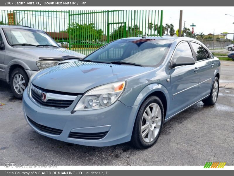 Ocean Mist Metallic / Tan 2007 Saturn Aura XE