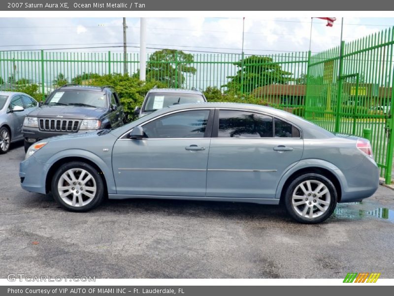 Ocean Mist Metallic / Tan 2007 Saturn Aura XE