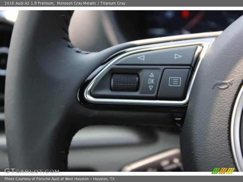 Monsoon Gray Metallic / Titanium Gray 2016 Audi A3 1.8 Premium