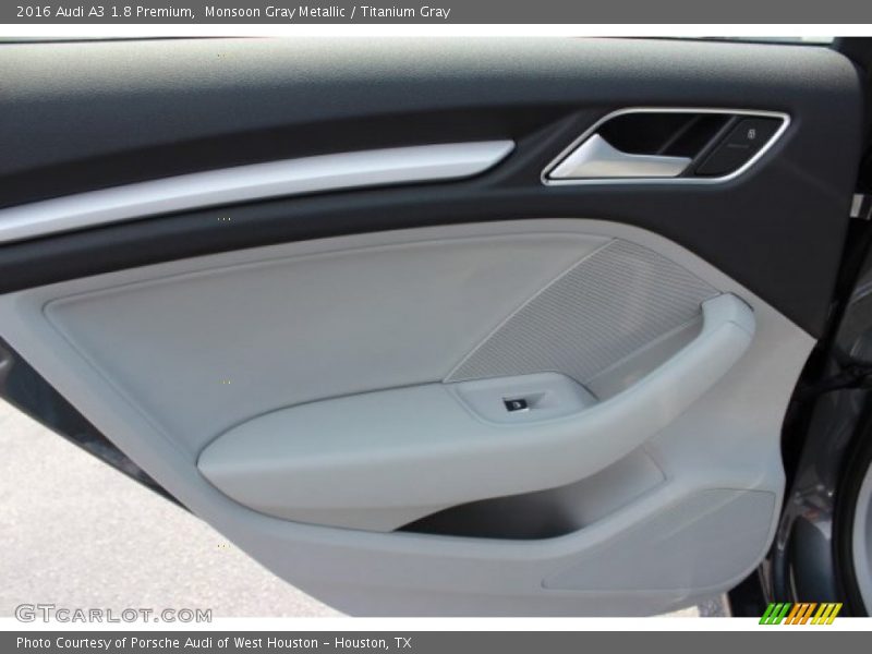 Monsoon Gray Metallic / Titanium Gray 2016 Audi A3 1.8 Premium