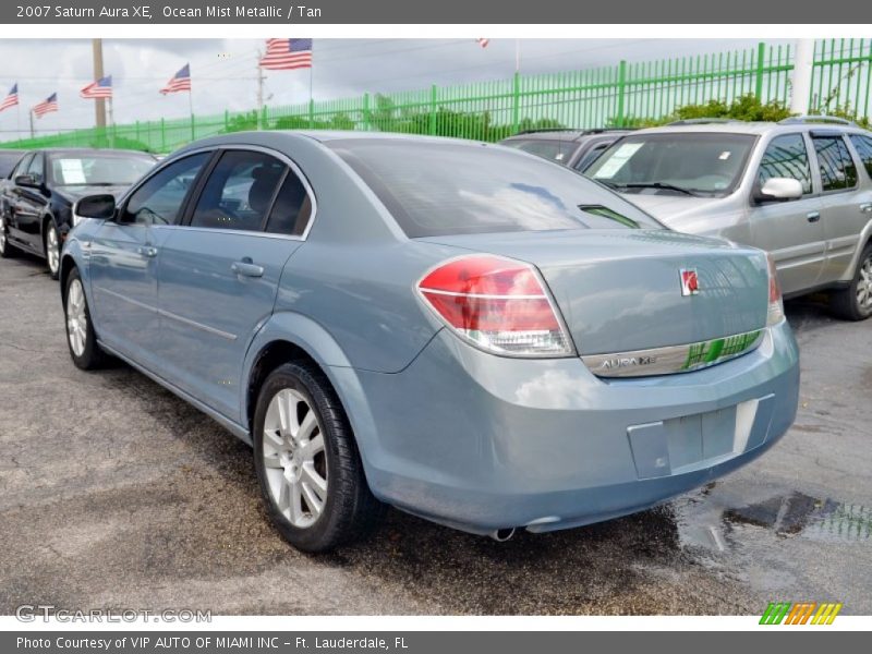 Ocean Mist Metallic / Tan 2007 Saturn Aura XE