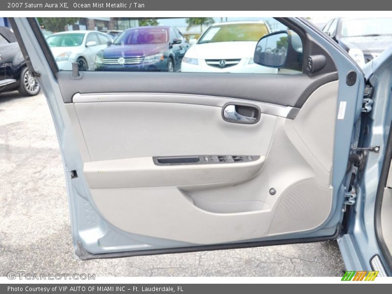 Ocean Mist Metallic / Tan 2007 Saturn Aura XE