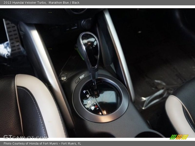 Marathon Blue / Black 2013 Hyundai Veloster Turbo