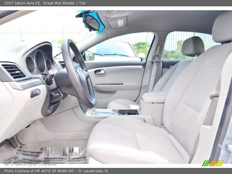 Ocean Mist Metallic / Tan 2007 Saturn Aura XE