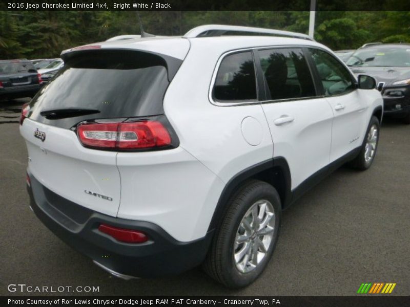 Bright White / Black 2016 Jeep Cherokee Limited 4x4