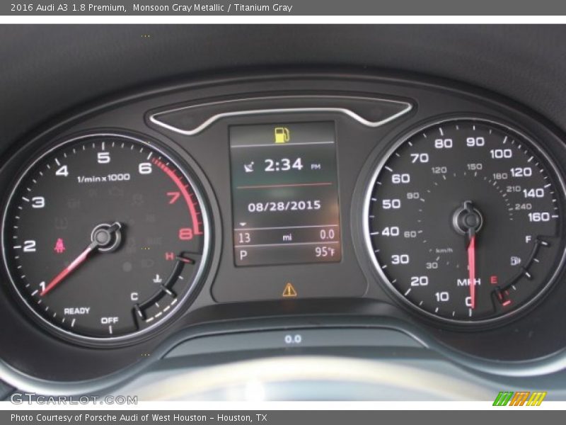 Monsoon Gray Metallic / Titanium Gray 2016 Audi A3 1.8 Premium