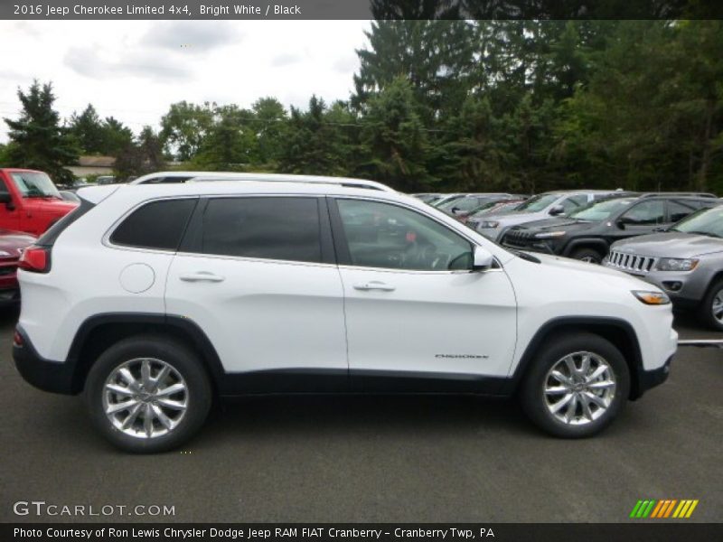 Bright White / Black 2016 Jeep Cherokee Limited 4x4