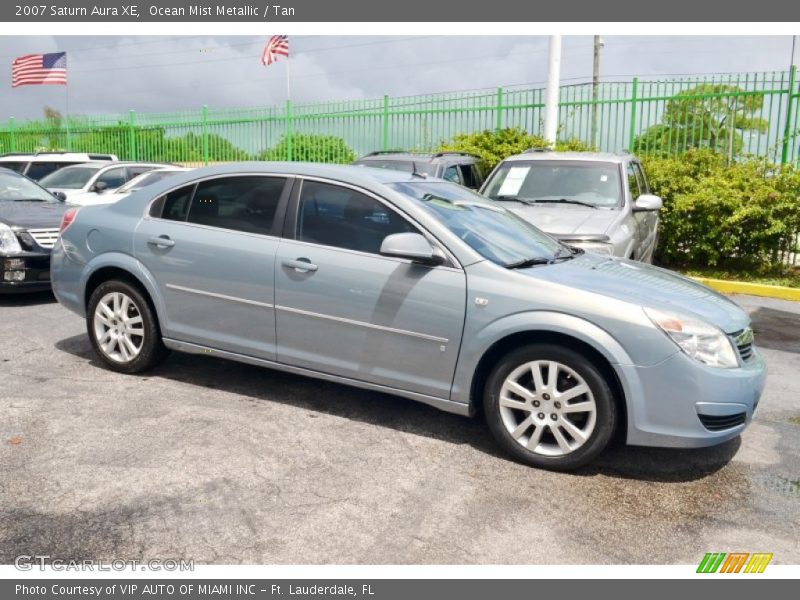 Ocean Mist Metallic / Tan 2007 Saturn Aura XE