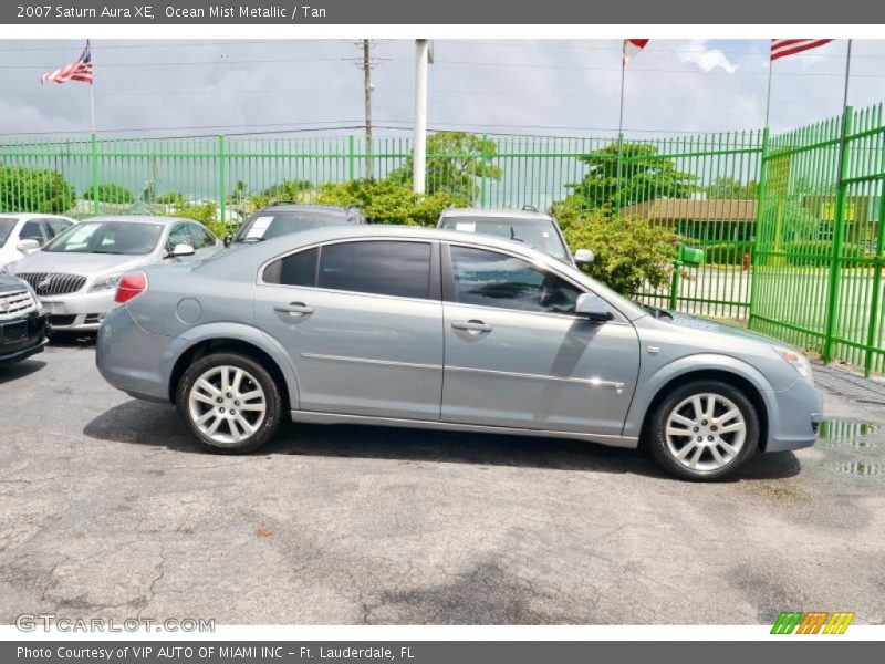 Ocean Mist Metallic / Tan 2007 Saturn Aura XE