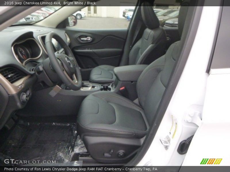Bright White / Black 2016 Jeep Cherokee Limited 4x4