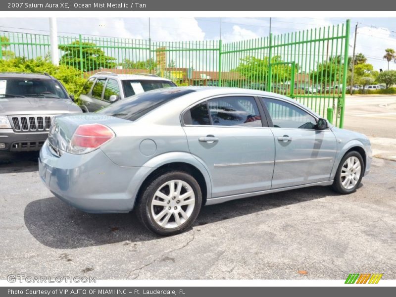 Ocean Mist Metallic / Tan 2007 Saturn Aura XE