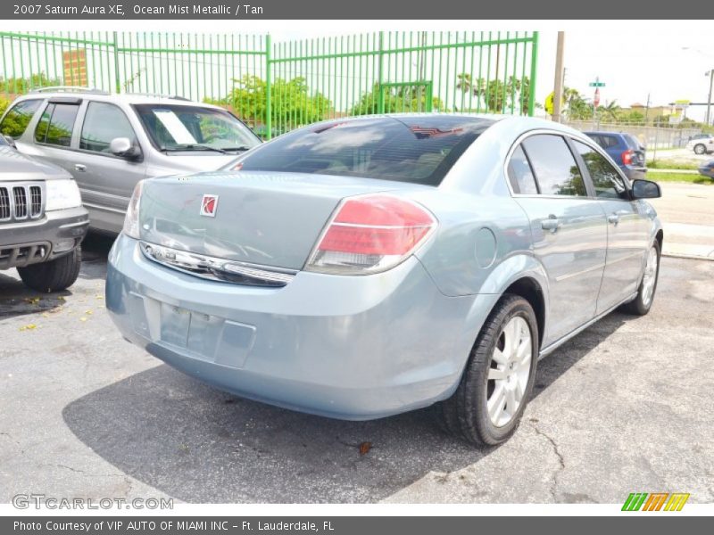 Ocean Mist Metallic / Tan 2007 Saturn Aura XE