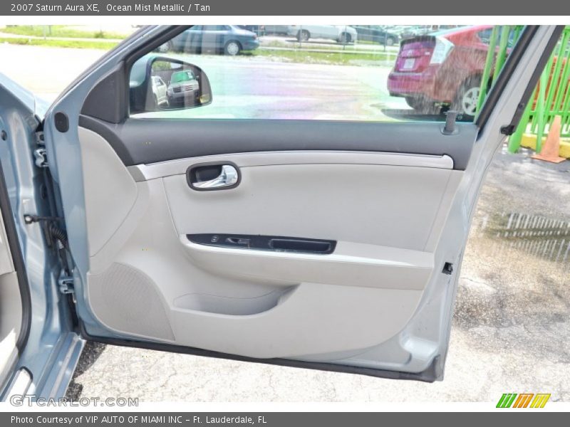Ocean Mist Metallic / Tan 2007 Saturn Aura XE