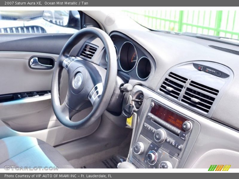 Ocean Mist Metallic / Tan 2007 Saturn Aura XE