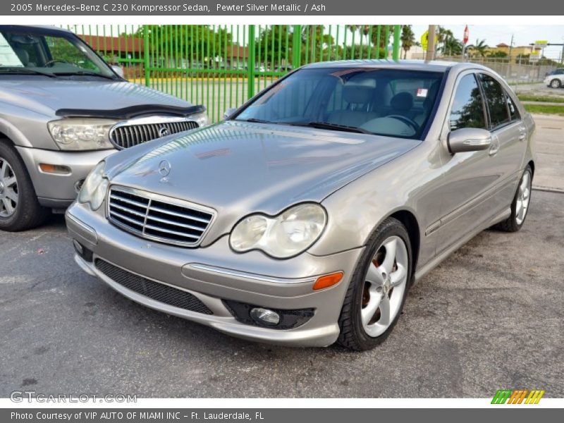 Pewter Silver Metallic / Ash 2005 Mercedes-Benz C 230 Kompressor Sedan