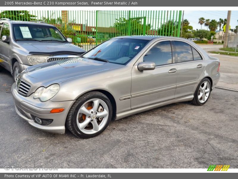 Pewter Silver Metallic / Ash 2005 Mercedes-Benz C 230 Kompressor Sedan