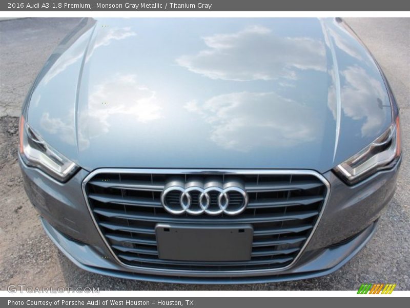 Monsoon Gray Metallic / Titanium Gray 2016 Audi A3 1.8 Premium