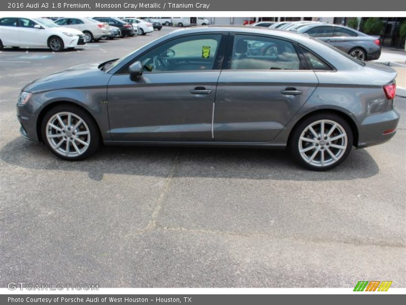 Monsoon Gray Metallic / Titanium Gray 2016 Audi A3 1.8 Premium