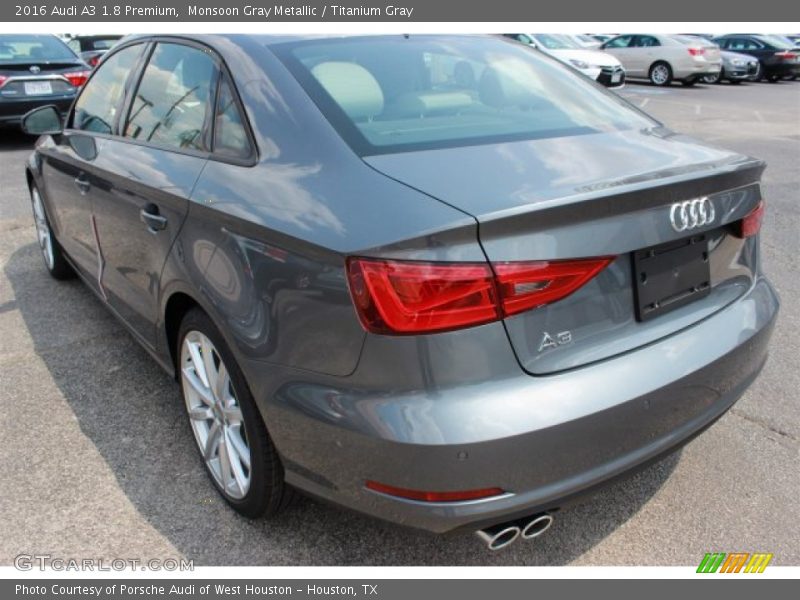 Monsoon Gray Metallic / Titanium Gray 2016 Audi A3 1.8 Premium