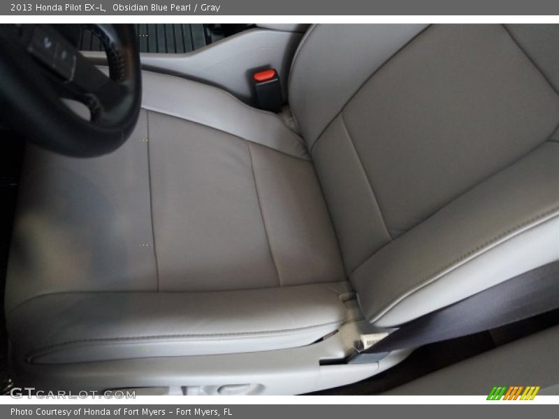 Obsidian Blue Pearl / Gray 2013 Honda Pilot EX-L
