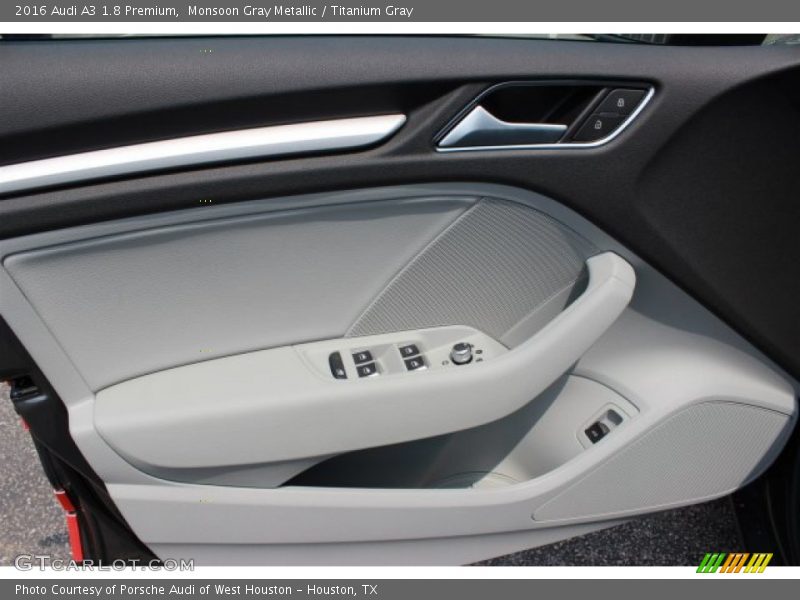 Monsoon Gray Metallic / Titanium Gray 2016 Audi A3 1.8 Premium