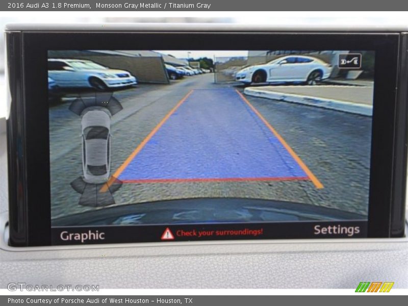 Monsoon Gray Metallic / Titanium Gray 2016 Audi A3 1.8 Premium