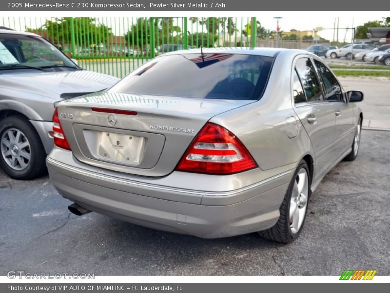 Pewter Silver Metallic / Ash 2005 Mercedes-Benz C 230 Kompressor Sedan