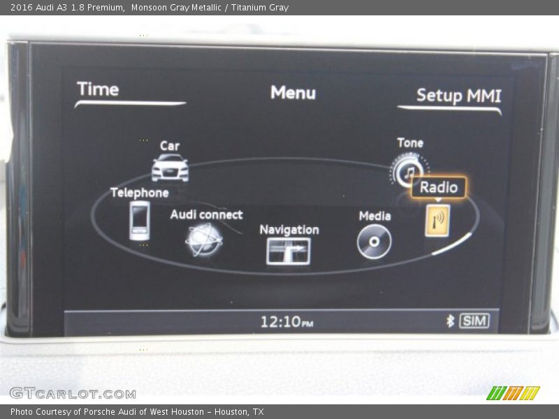 Monsoon Gray Metallic / Titanium Gray 2016 Audi A3 1.8 Premium