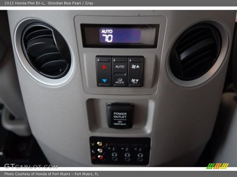 Obsidian Blue Pearl / Gray 2013 Honda Pilot EX-L