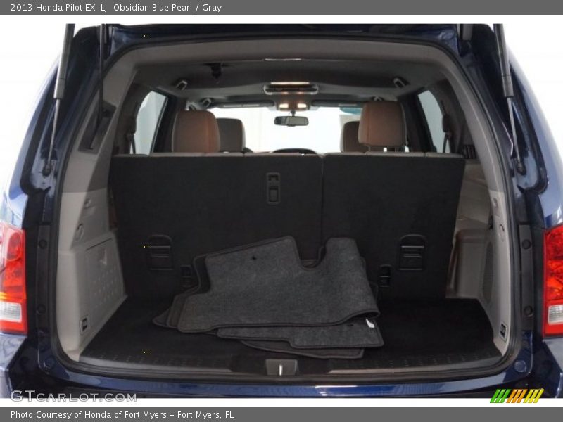 Obsidian Blue Pearl / Gray 2013 Honda Pilot EX-L