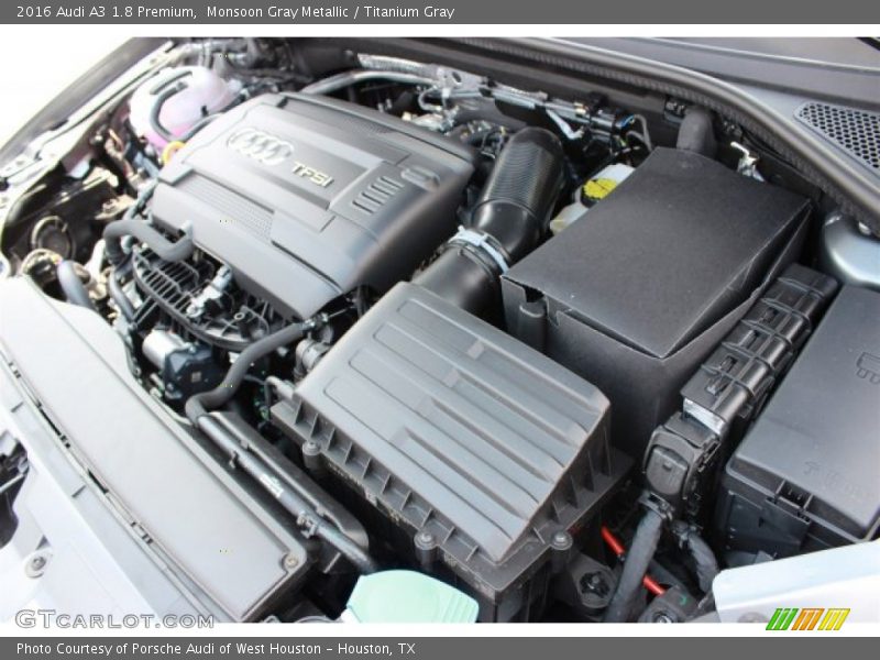 Monsoon Gray Metallic / Titanium Gray 2016 Audi A3 1.8 Premium