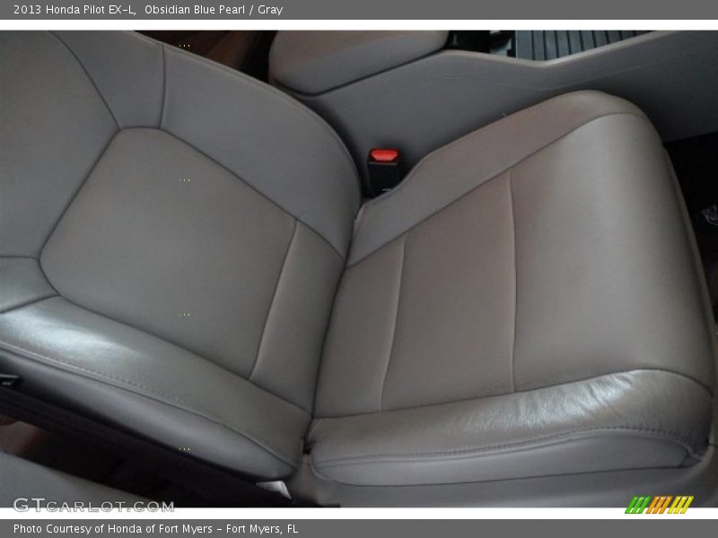 Obsidian Blue Pearl / Gray 2013 Honda Pilot EX-L