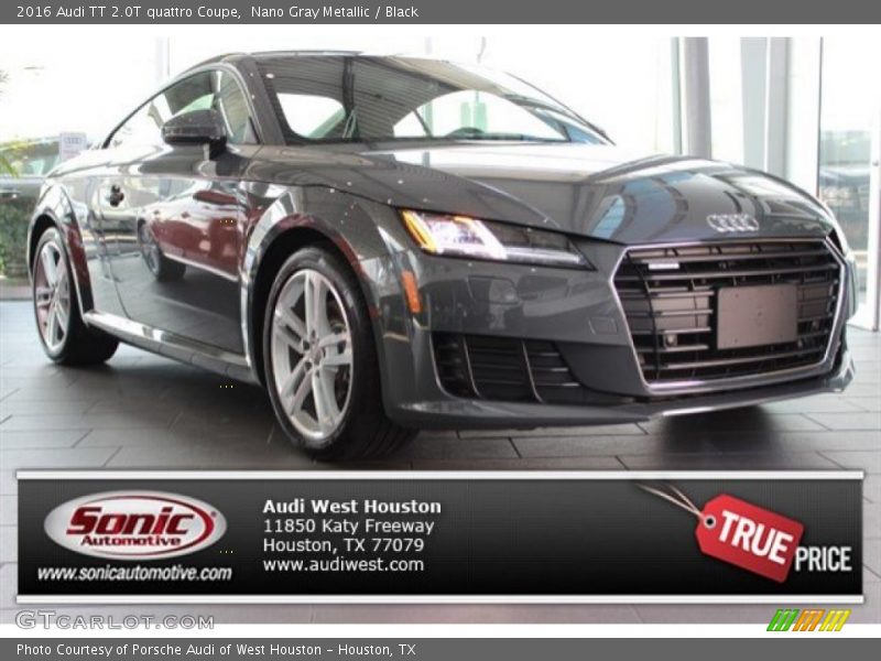 Nano Gray Metallic / Black 2016 Audi TT 2.0T quattro Coupe