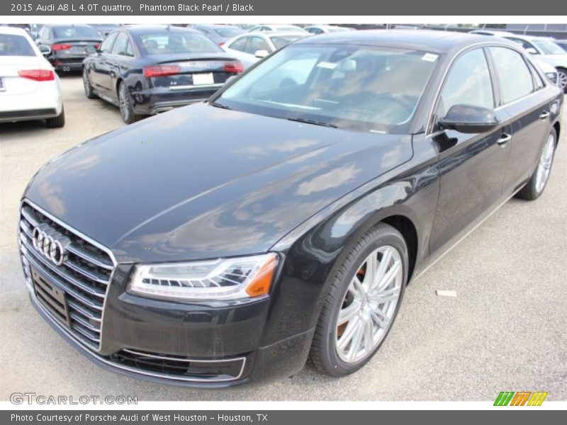 Phantom Black Pearl / Black 2015 Audi A8 L 4.0T quattro