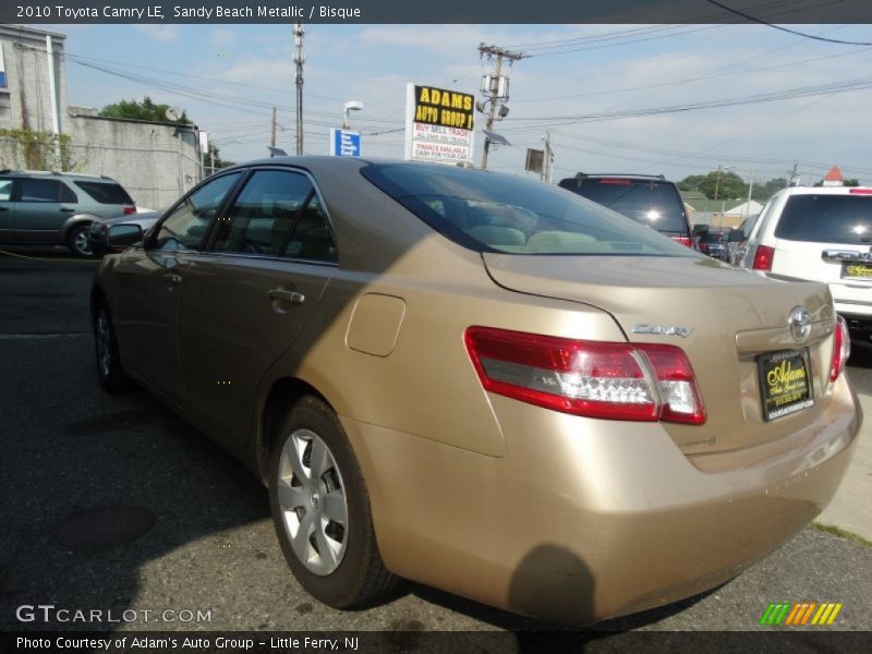Sandy Beach Metallic / Bisque 2010 Toyota Camry LE