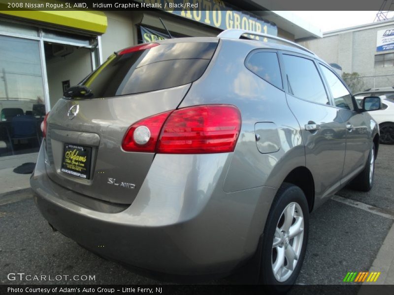 Iridium Graphite Metallic / Black/Red 2008 Nissan Rogue SL AWD