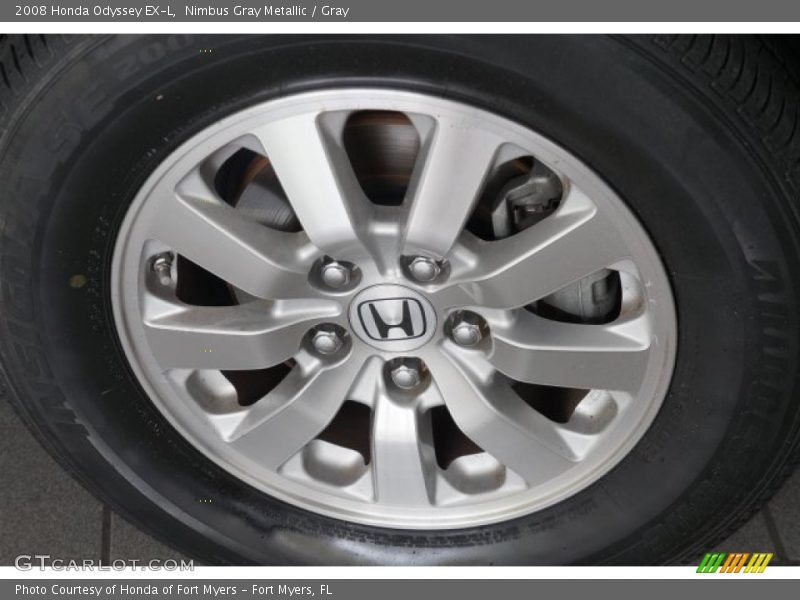 Nimbus Gray Metallic / Gray 2008 Honda Odyssey EX-L