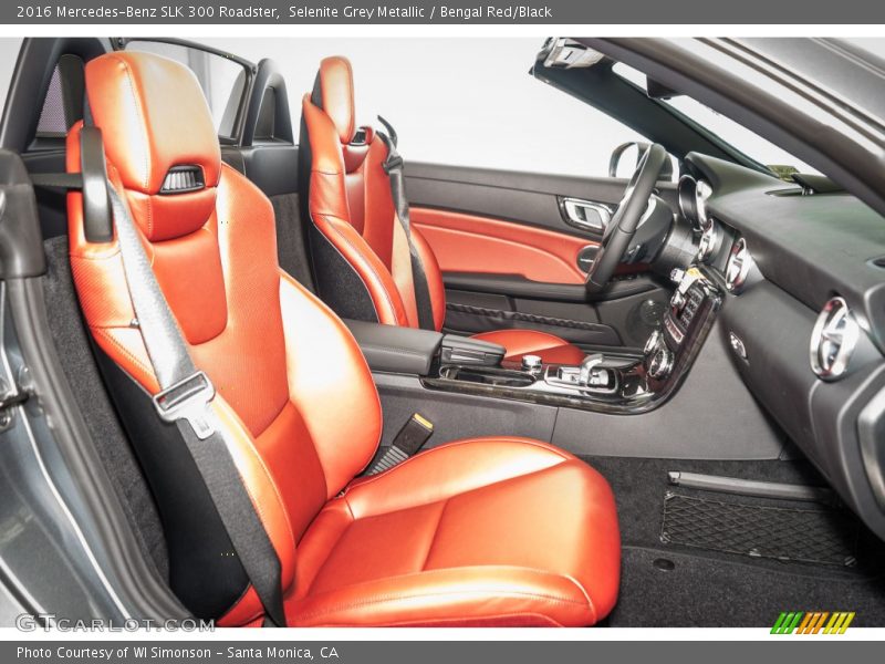  2016 SLK 300 Roadster Bengal Red/Black Interior