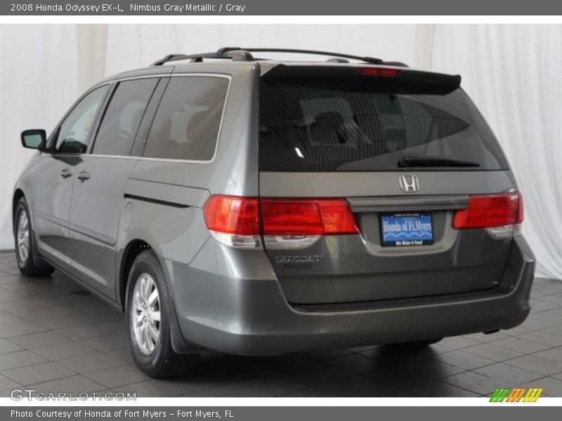 Nimbus Gray Metallic / Gray 2008 Honda Odyssey EX-L
