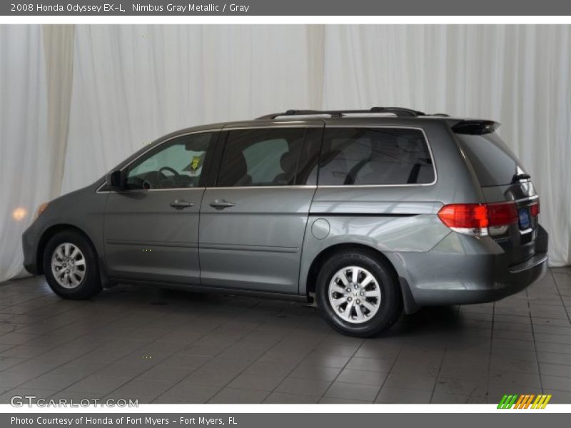 Nimbus Gray Metallic / Gray 2008 Honda Odyssey EX-L