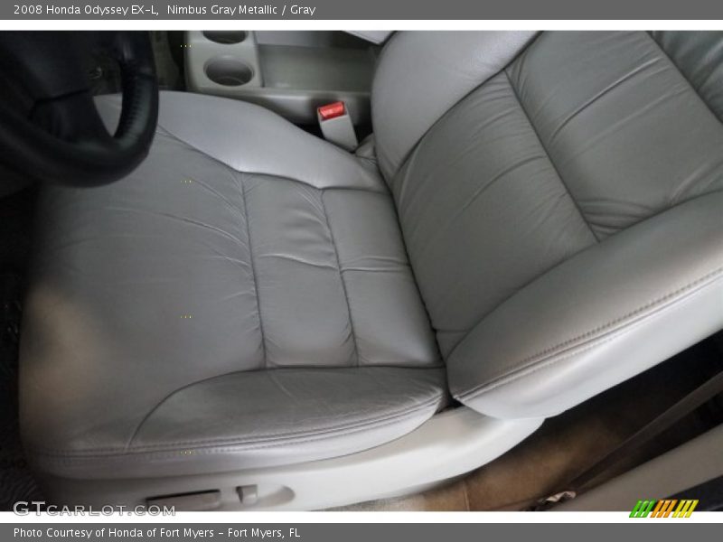 Nimbus Gray Metallic / Gray 2008 Honda Odyssey EX-L