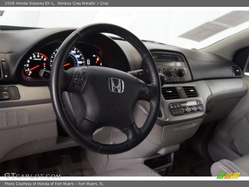 Nimbus Gray Metallic / Gray 2008 Honda Odyssey EX-L
