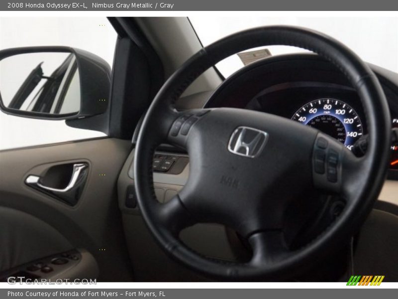 Nimbus Gray Metallic / Gray 2008 Honda Odyssey EX-L